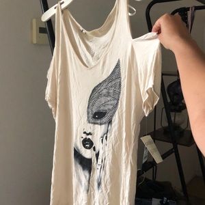 GUESS emotional branded knit top